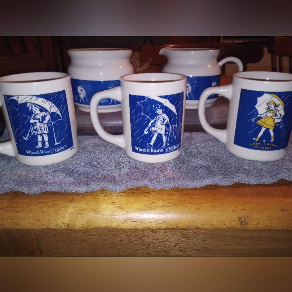 Morton's Salt Commemorative Coffee Set